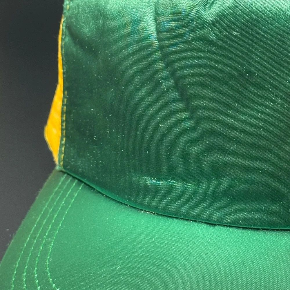 Y2K ROXY Green Satin Mesh Snap‎ Back Hat One Size